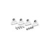 Velvac 757016 Door Mirror Bracket Door Mirror Bracket - Kit Includes Cabfeet and Hardware to Mount One Pair of Mirrors, White