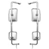 Velvac 721090 Door Mirror Door Mirror - Stainless Steel, Complete Pair