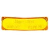 9082A by TRUCK-LITE - Signal-Stat Marker Light Lens - Rectangular, Yellow, Polycarbonate, Snap-Fit Mount