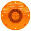 Truck-Lite 91002Y Turn Signal Light 91 Series Turn Signal / Parking Light - Incandescent, Yellow Round, 1 Bulb, 4 Screw, 12V,