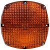 Truck-Lite 6500A Turn Signal Light Signal-Stat Turn Signal Light - Incandescent, Yellow Square Lens, 2 Bulb, 4 Screw, 12V