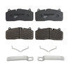 23D1583 by TORQSTOP - Disc Brake Pad Set - with Hardware, FMSI No. D1583-8795, 23K GAWR