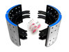 23K4726ES2 by TORQSTOP - Drum Brake Shoe Kit - 16.5 in. Drum Dia., 8-5/8 in. Shoe Width, 4726ES2 FMSI