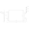 Nissens 940909 A/C Condenser Air Conditioning Condenser and Receiver Drier Assembly