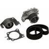 Gates TCKWP201A Engine Timing Belt Kit with Water Pump PowerGrip Premium Timing Component Kit with Water Pump (TCKWP)