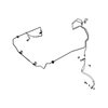 Mopar 68282444AH Air Brake Hose Air Brake Hose - Front, Right, for 2018-2024 Jeep Wrangler/Gladiator