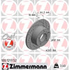 Zimmermann 100121752 Disc Brake Rotor SPORT COAT Z