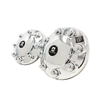 Alcoa 082122 Axle Hub Cap Axle Hub Cap - Front, 8 x 275 mm. Bolt Pattern, Chrome