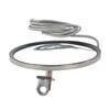 Cham-Cal 12711 Door Mirror Door Mirror, 7.5” Heated Convex, Offset Stud, Stainless Steel
