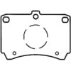 Bendix MKD319IQ Disc Brake Pad Set Semi-Met Disc Pad Set