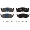 MKD642 by BENDIX - Disc Brake Pad Set - Front, Semi Metallic