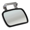 Grote 28763 Door Mirror Rectangular Over-The-Door Convex Mirror, Black