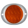 Grote 40193 Reflector Assembly Steel Two-Hole Mounting Reflector, Silver Housing w/ Gasket