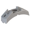 Grote 43760 Cornering Light Bracket BRACKET, 4 5/8", GRAY, RADIUS CORNER MOUNT FOR 2 AND 2.5" PC LAMP