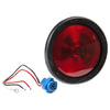 Grote 53112 Tail Light Torsion Mount(R) II 4" Stop Tail Turn Lights, Male Pin, Red Kit (53102 + 91740 + 67002)