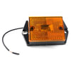 Grote 46393 Side Marker Light CLR/MKR,YEL,RECT,1 BULB,BUILT IN RFLCTR