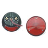 Grote 50882 Tail Light STT, 4",RED,STL 2-STUD,CMBNTN W/LIC WNDW