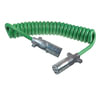 Grote 87103 Coiled Cable COIL CRD,12',GRN,POLYURTHN,1/8,2/10,4/12