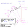 Abex EX4709D-B43 Drum Brake Shoe Lining Drum Brake Shoe Lining