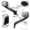 Automann 563.46091C Hood Mirror HOOD MOUNT MIRROR LH CHROME