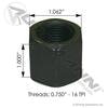Automann DN4 Nut High Nut - DN4 3/4"