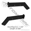 Automann 562.480 Mud Flap Hanger Mud Flap Hanger, Spring Loaded, Angled, Steel, 27-1/2 Inch