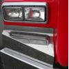 K-2190 by ARANDA - Fender Corner Guard - Dual Headlight, Stainless Steel, For Kenworth T800