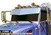 P-0132 by ARANDA - Sun Visor - 11" x 13", Blind Mount, V-Style, Curved Windshield, Stainless Steel