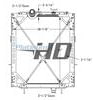 Peterbilt HDC010175PAF Design Style Plastic Aluminum With Frame Height 43 Inches Width 38 7/8 Inches Depth 2 Inches Inlet 2