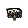 A2C95549400 by VDO - Air Pressure Gauge - Dual Gauge Module, Red and Yellow