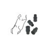 H5658 by CARLSON - DISC BRAKE HDWE KIT