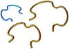 Dorman 800-801 Transmission Oil Cooler Line Clip "OE Solutions" Quick Connector Clips 4 Each-3/8 in, 1/2 in, & 5/8 in Steel