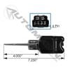 Automann 577.55003 Turn Signal Light Turn Signal Light, 6-Wire, Fits International / Navistar