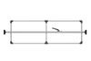 Save-A-Load 080-01200 Tow Bar SL-30 Series Bar, Articulating Feet, Attached 3 Crossmember Hoop-Mill aluminum