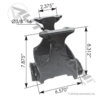 MFL46451 by AUTOMANN - Leaf Spring Axle U-Bolt Plate, TufTrac Suspension, 46K Capacity, 117mm Axle Opening