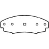 Bendix MRD315 Disc Brake Pad Set Global Semi-Met Disc Pad