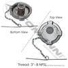 572.1019 by AUTOMANN - Fuel Tank Cap, 3in Aluminum