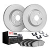 Dynamic Friction Company 4512-21086 Disc Brake Kit GEOSPEC Coated Rotors with 5000 Brake Pads - Ceramic and Hardware