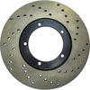 StopTech 128.37018L Disc Brake Rotor Sport Cross Drilled Brake Rotor, Front Left