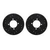 8002-72045 by DYNAMIC FRICTION COMPANY - Brake Rotors - Drilled & Slotted - Black