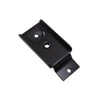 Fleet Engineers 025E10201 Door Hinge Top Fixture Bracket Base Plate for 1 Rollers, Black E-Coat
