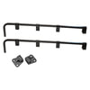 Fleet Engineers 031-00145 Mud Flap Bracket Mud Flap Bracket - Steel, 0.63 Bar, Square Spring, Black Primer, Pair with Mounts