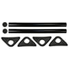 Fleet Engineers 031-01234 Fender Support Bracket X-Flex Straight Mount, 2 Bracket Set, E-Coat, Top Radius Application