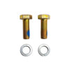 Fleet Engineers 031-01252 Fender Support Bolt Post Style Round End Mount Hardware Set, Stainless Steel