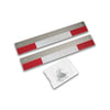 Fleet Engineers 031-01584 Mud Flap Plate Flap Plate, Stainless Steel, Upper with Reflective Tape