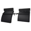 Fleet Engineers 031-01636 Truck Quarter Fender Kit Cross-Tube Poly XTP-24 with Black Top Flaps, Black Poly, Pair