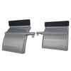 Fleet Engineers 031-00419 Truck Quarter Fender Kit Paddle Mount Classic PMC-24 with Black Top Flap, Stainless Steel, Pair