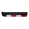 Fleet Engineers 03304530 Mud Flap Bracket FB-27 Spring Loaded Brackets, Frame Mount Straight 30.25 with Tape, Black E-Coat