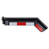 Fleet Engineers 033-04647 Mud Flap Bracket FB-27 Spring Loaded Brackets, Frame Mount Shortie 30.25 with Tape, Black E-Coat
