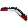 Fleet Engineers 033-05041 Mud Flap Conspicuity Strip Universal Conspicuity Plate, Shortie, Black E-Coat, 2 Plates